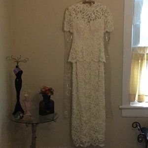 Elegant wedding or formal gown.